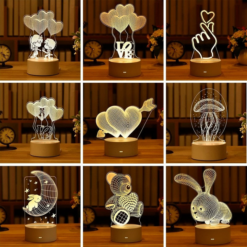 Variety Acrylic 3D Lamps