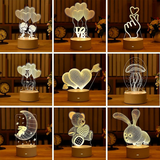 Variety Acrylic 3D Lamps